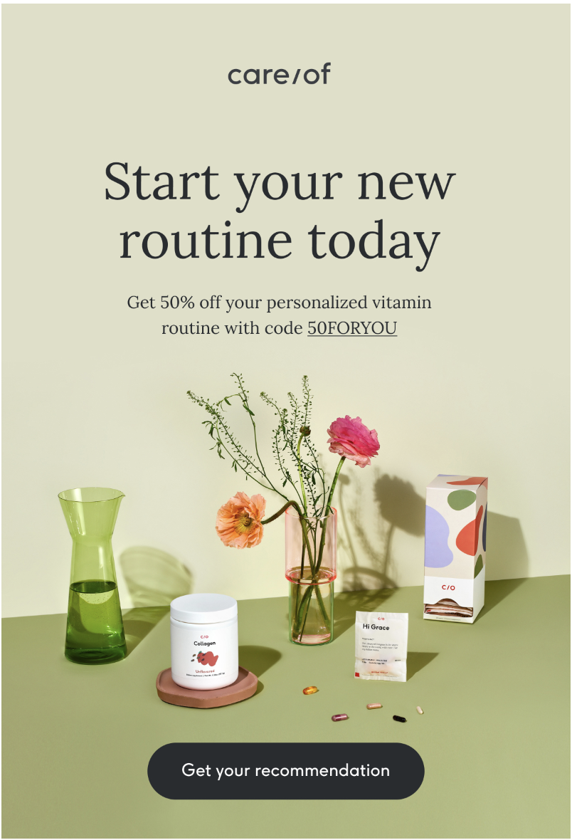 care/of welcome email