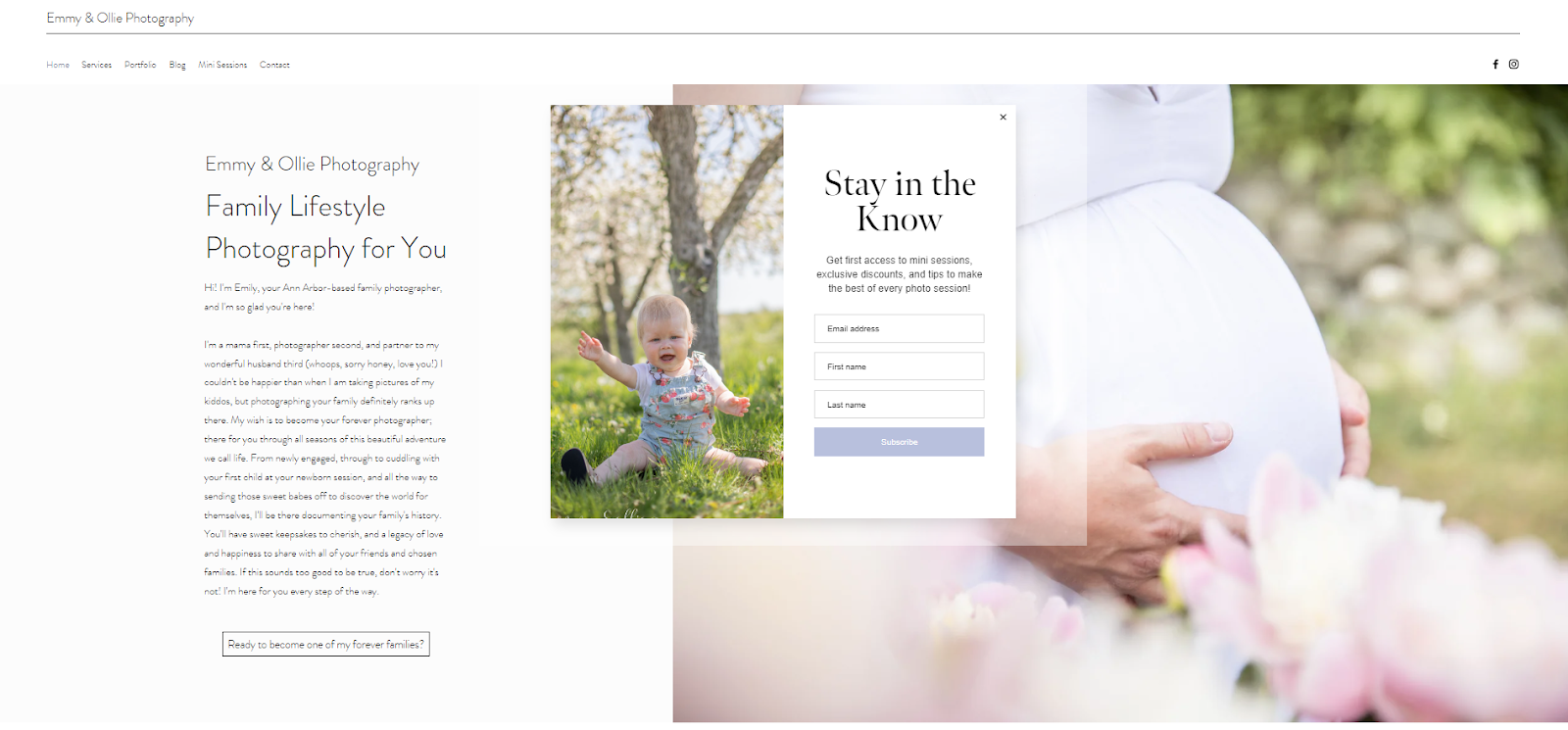 family photography email