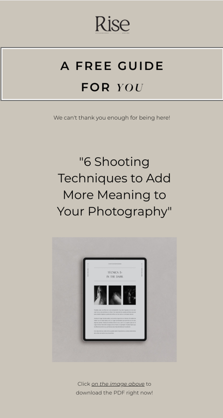 Camila Urrea's free guide to shooting techniques