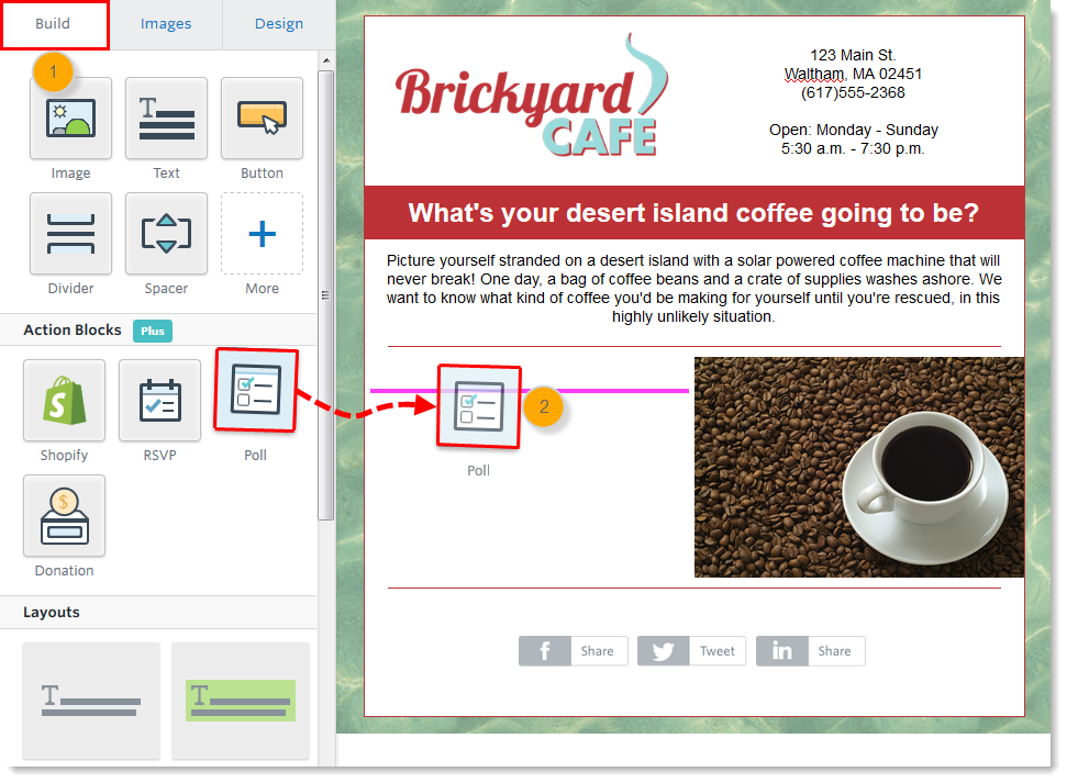 Constant Contact email template