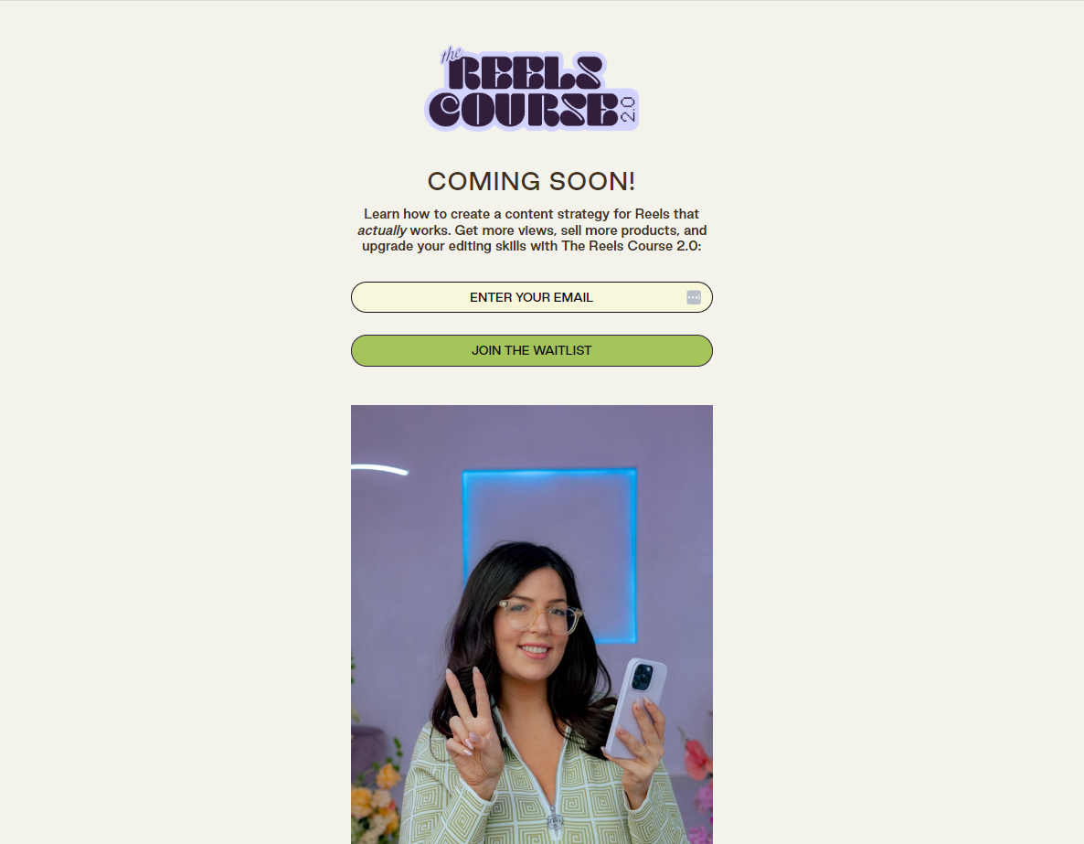 Reels course link in bio