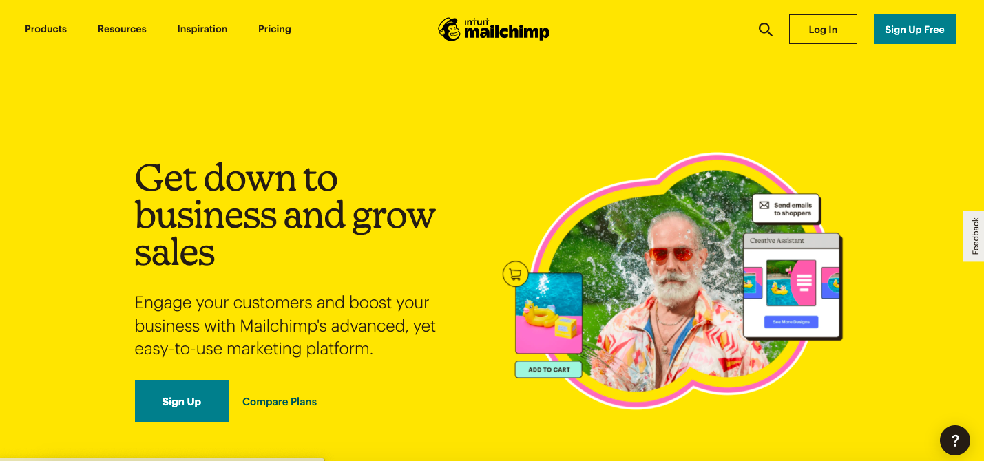 Mailchimp interface