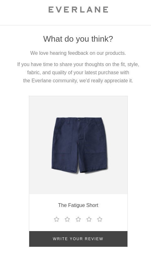 Shorts email shop