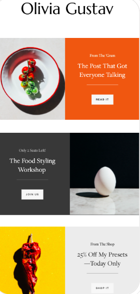 Multi-part newsletter template