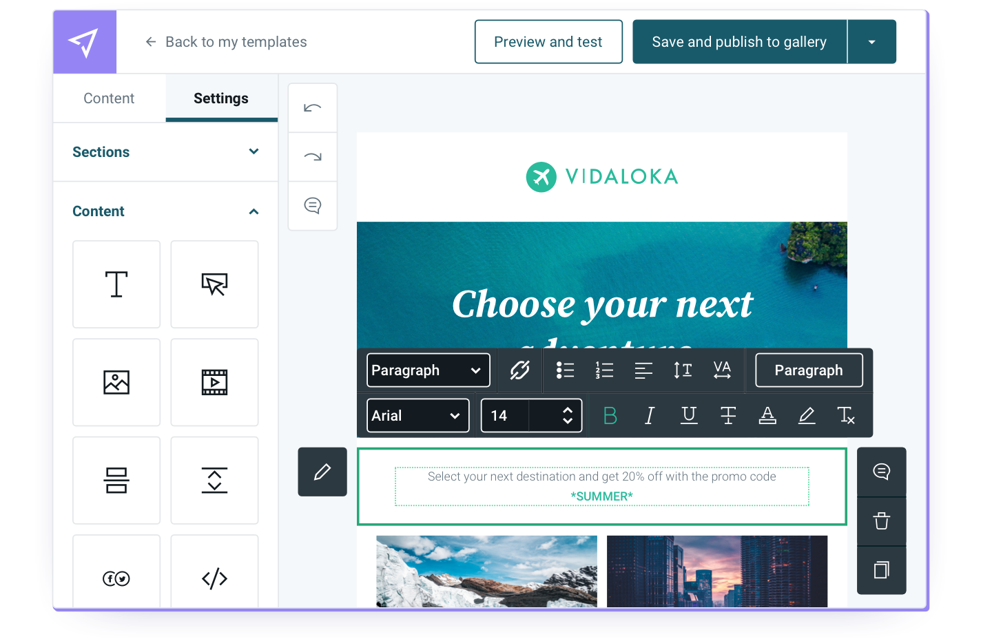 Mailjet email example