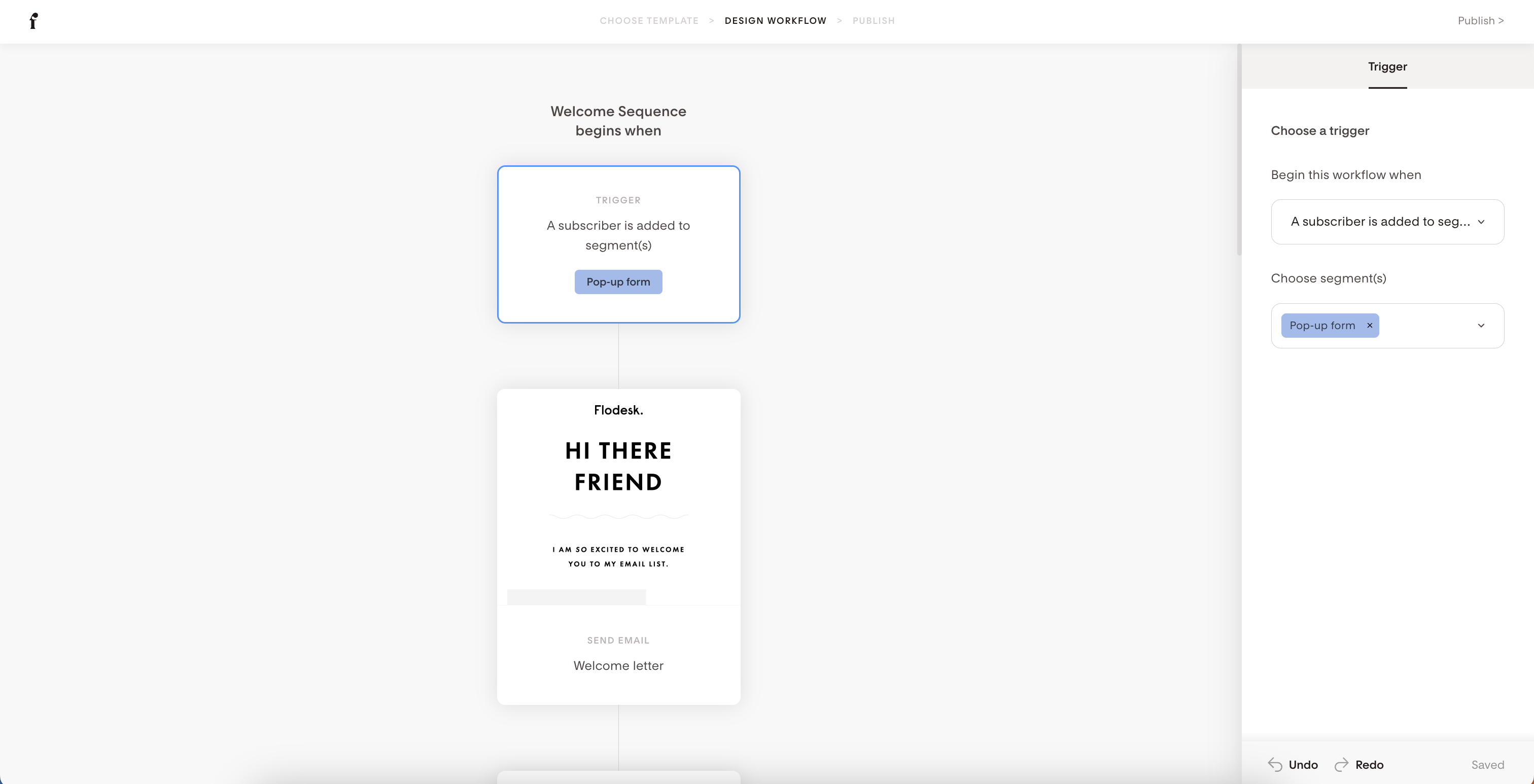 Welcome workflow example