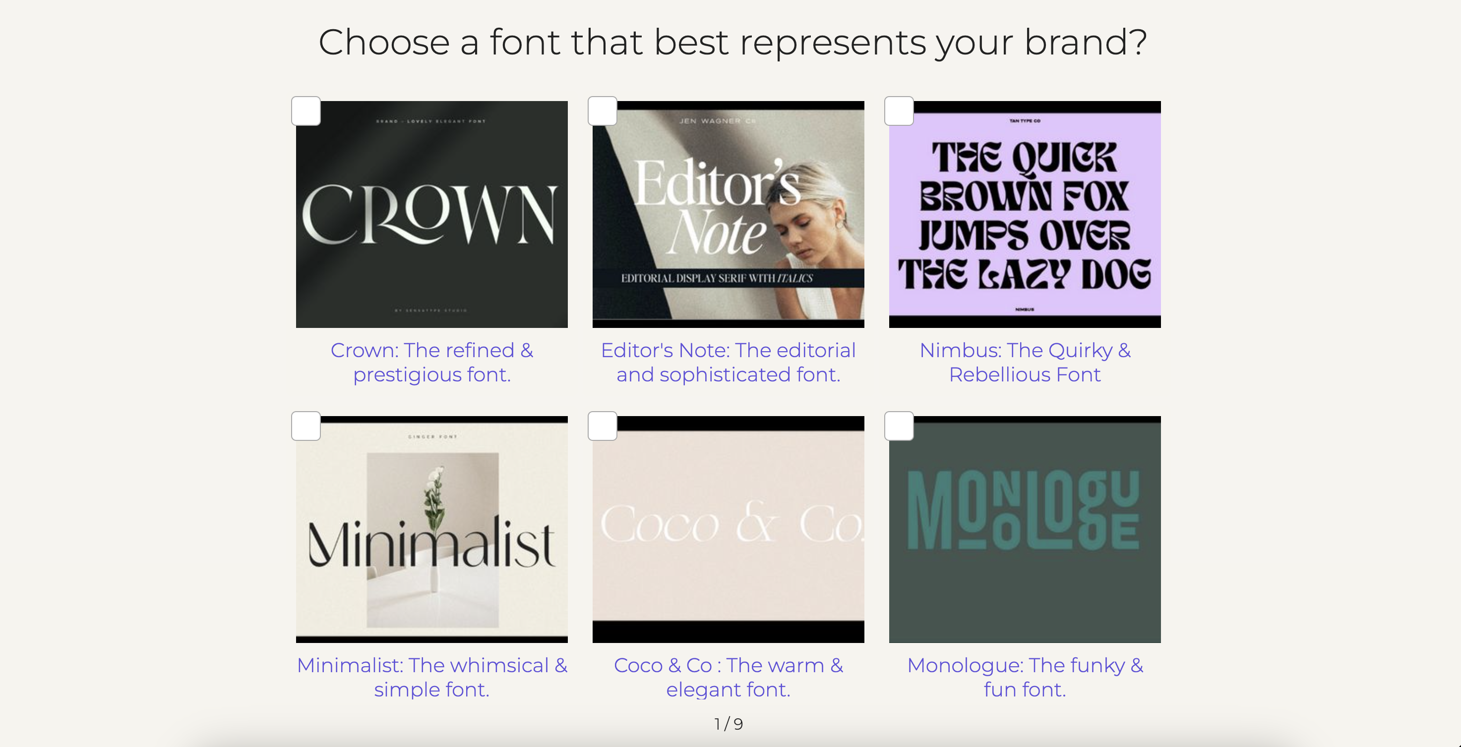 Square Peg Studio quiz question example