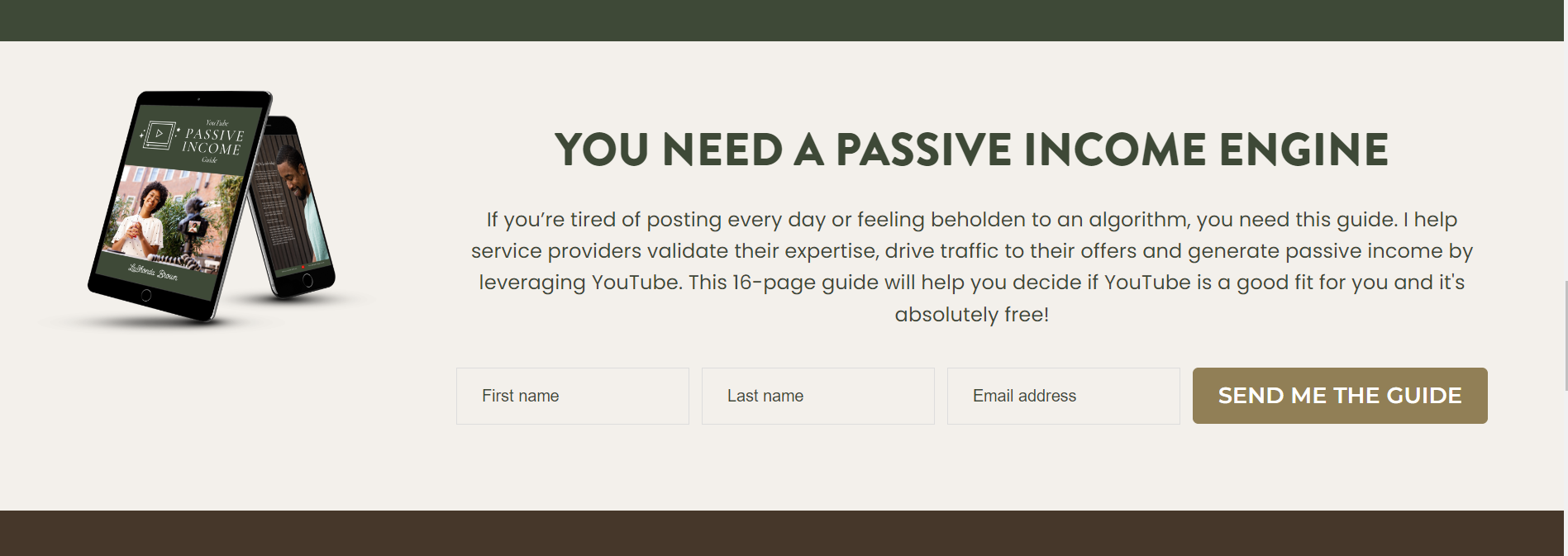 LaShonda Brown inline form