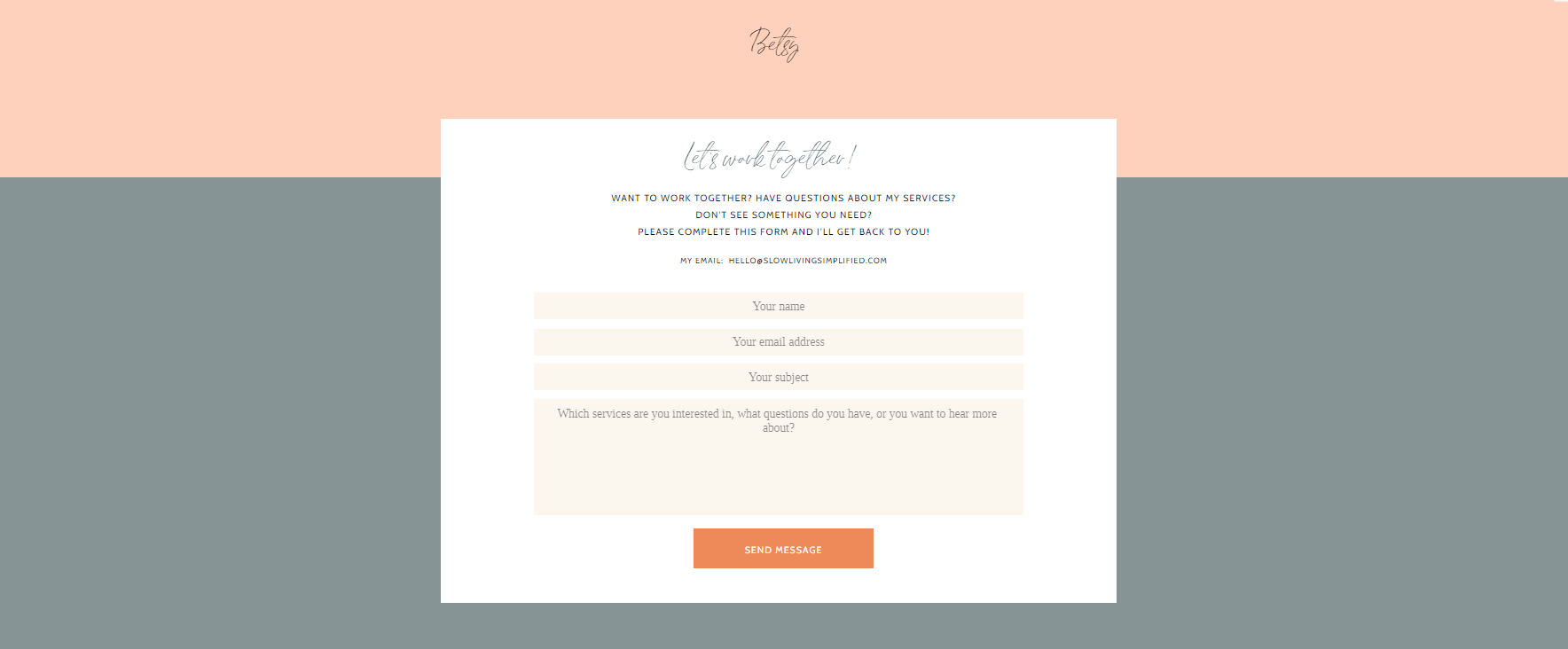 customer feedback form
