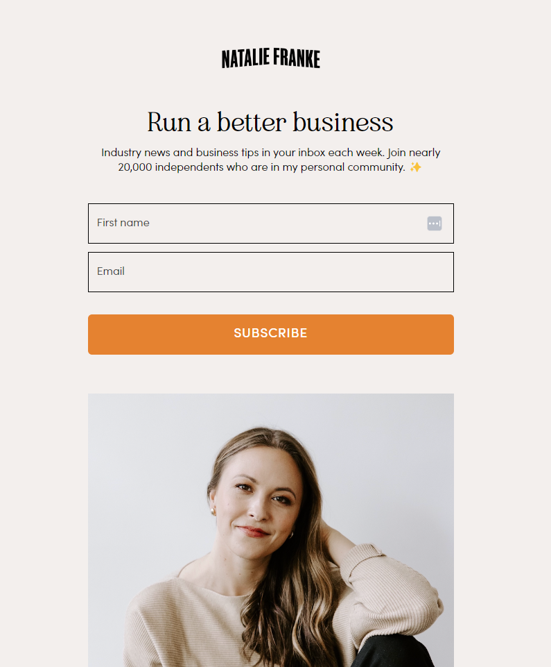 Natalie Franke link in bio