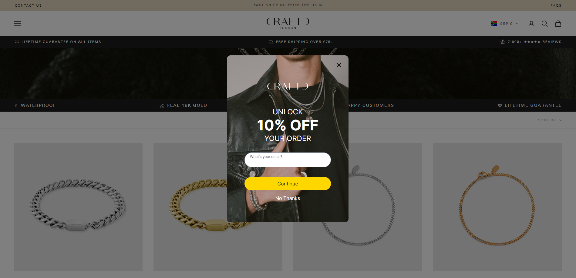 Craftd London Exit Popup