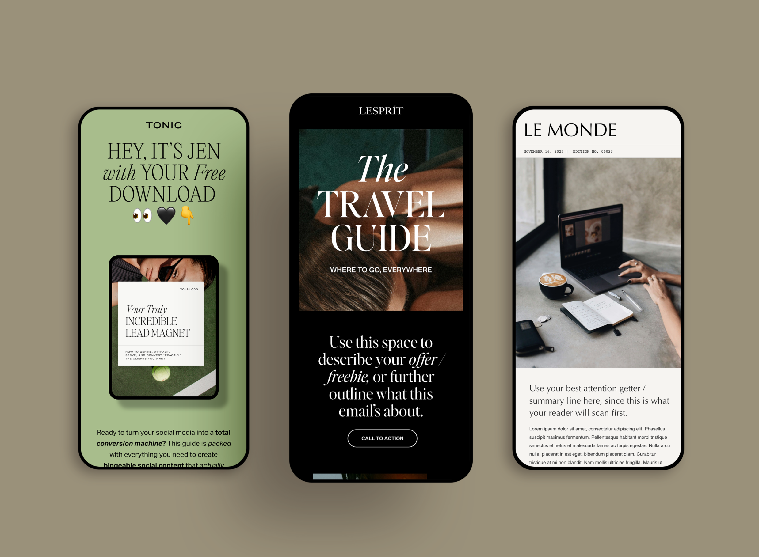 TONIC Template partner launch