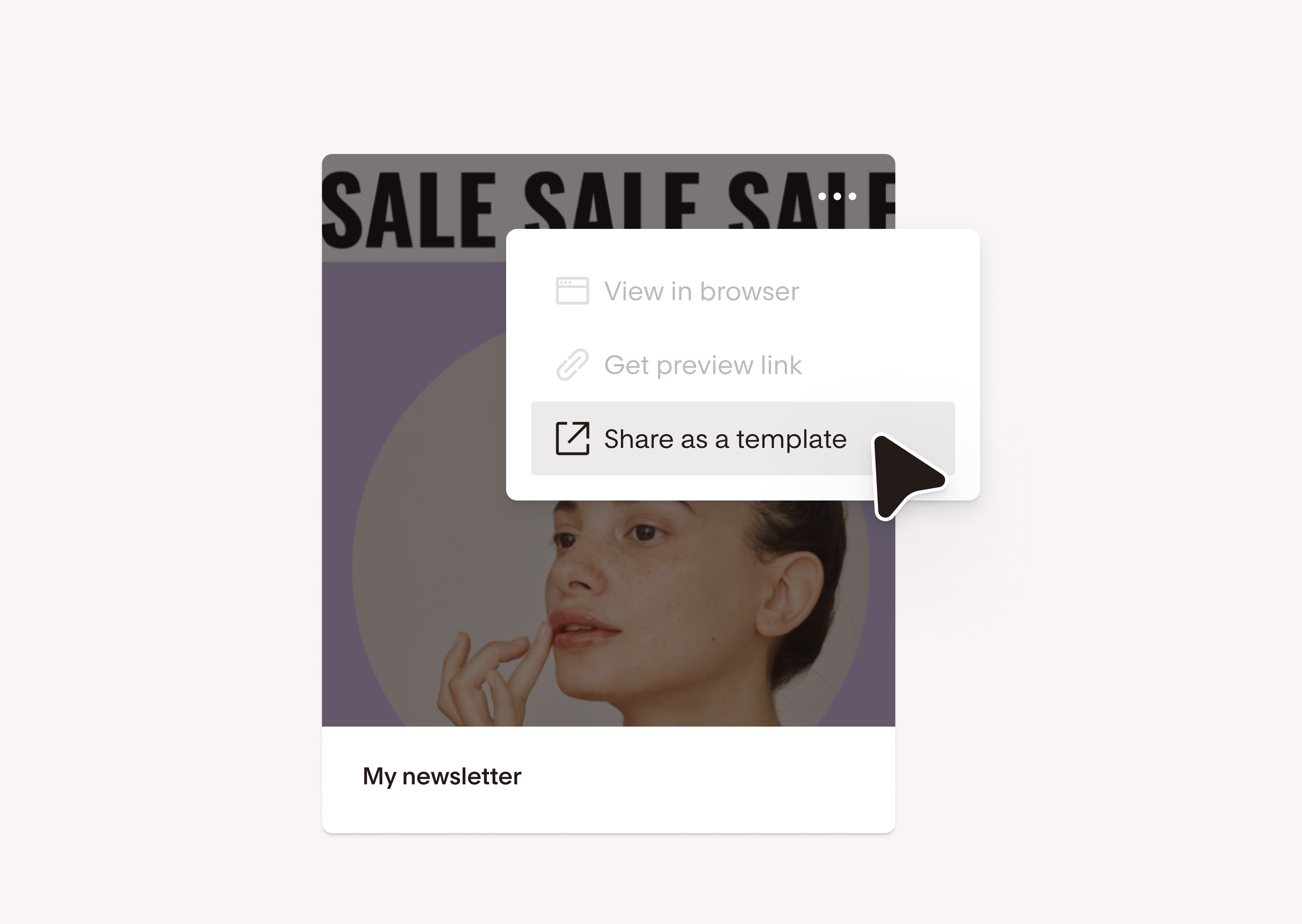 Turn your design into a template sharing link