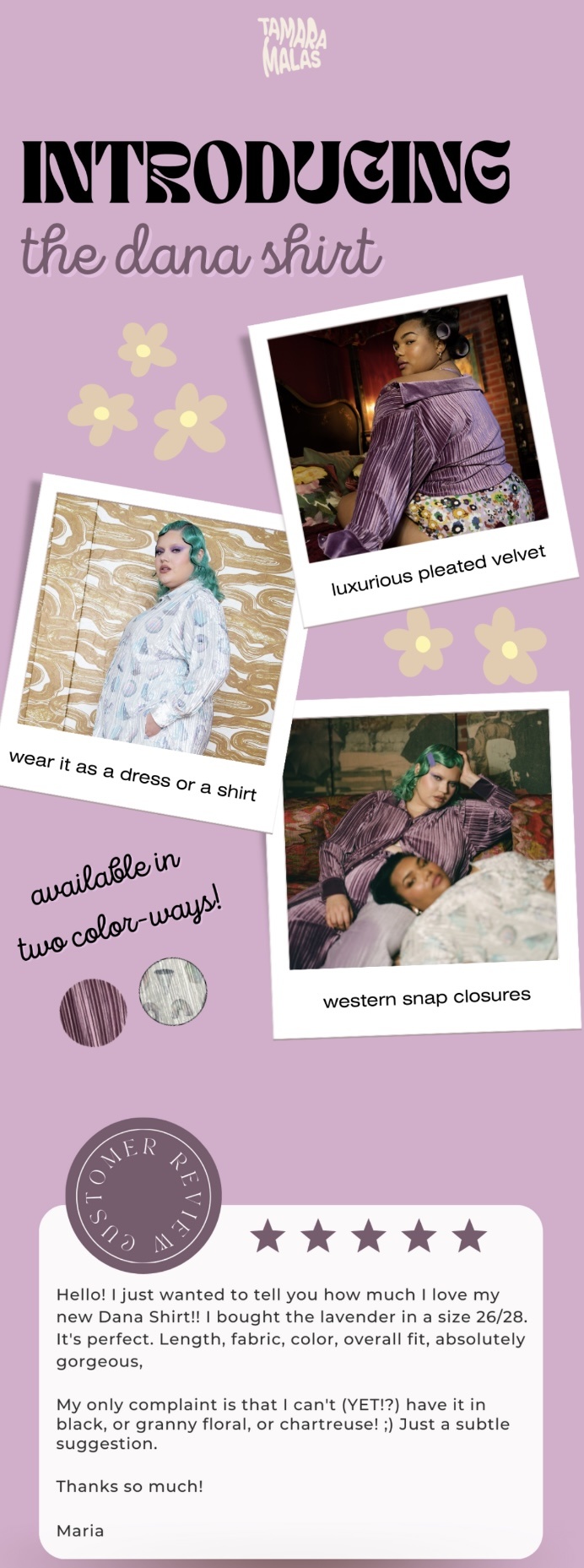 Tamara Malas personalized email example with testimonial