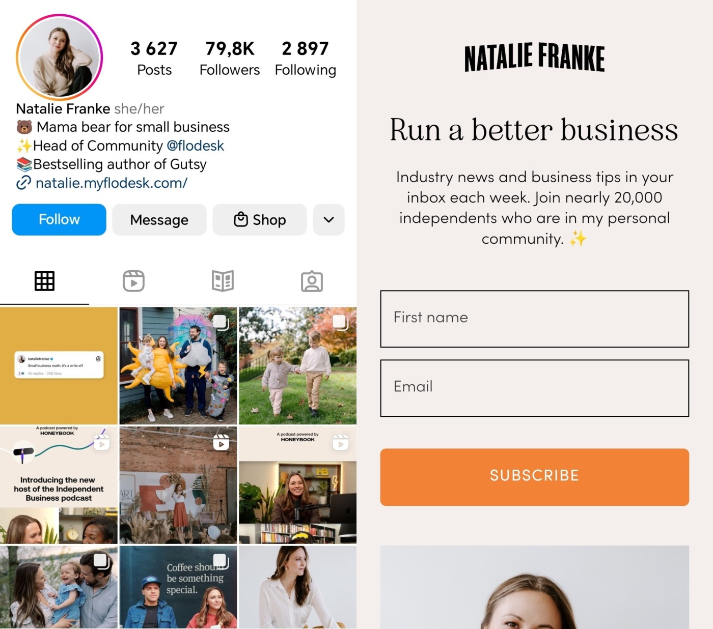 11 Excellent Examples of SMBs Link in Bio Pages