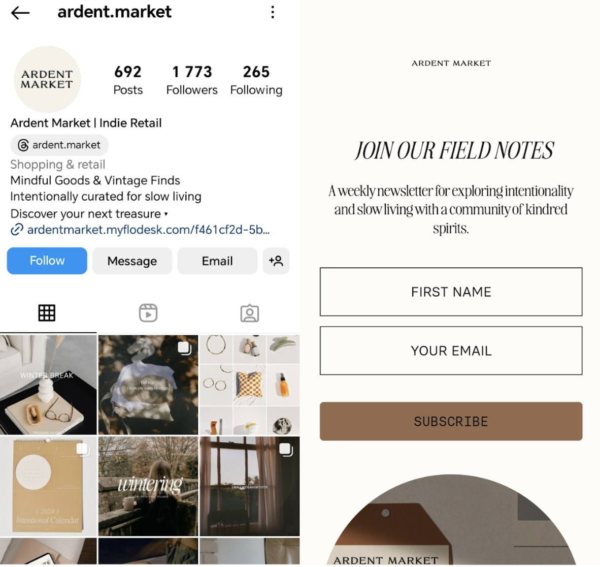 Ardent market link in bio