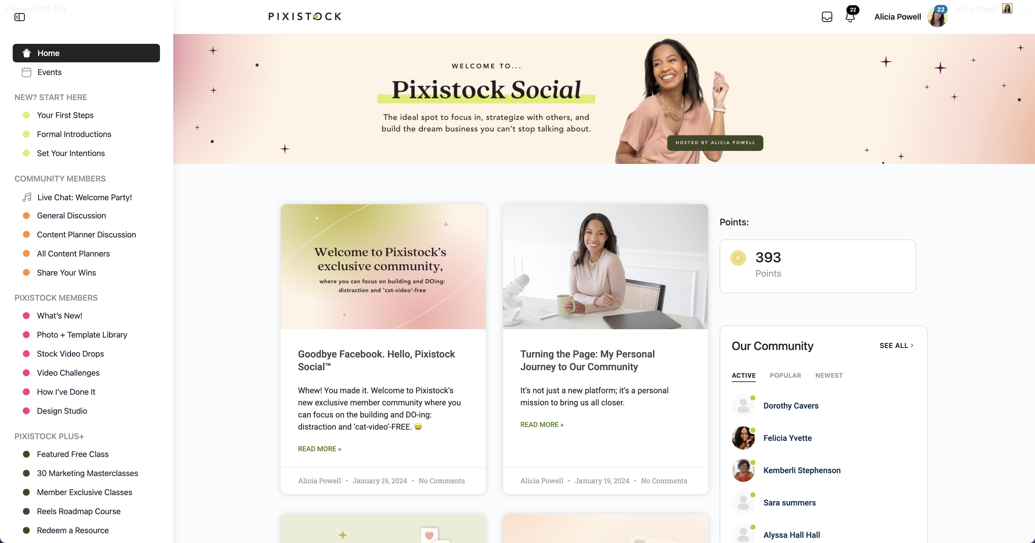Pixistock Social Community