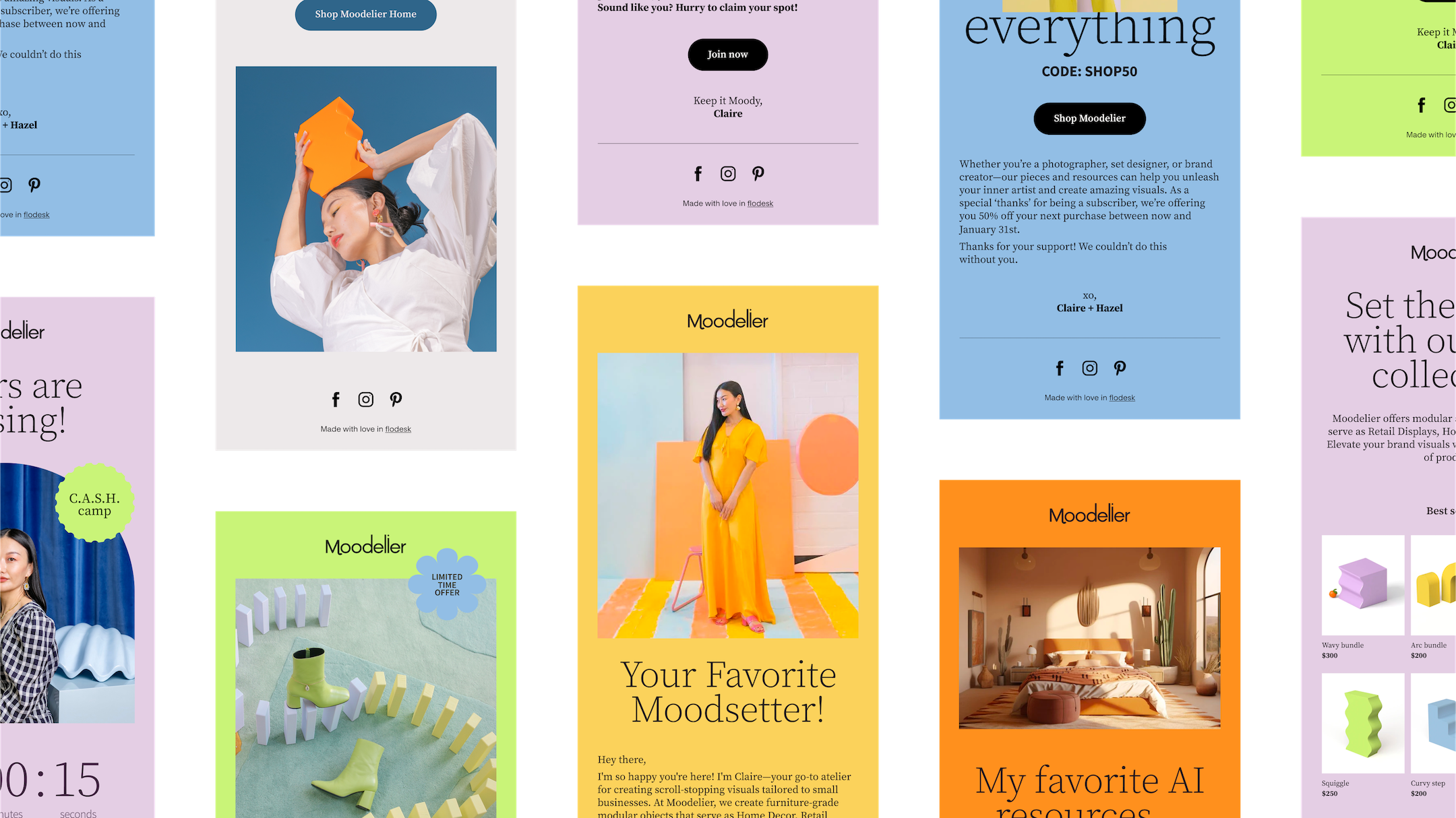 Email template design inspiration