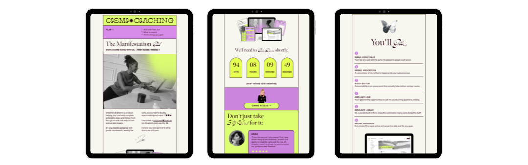 Pearler Work Template mockups